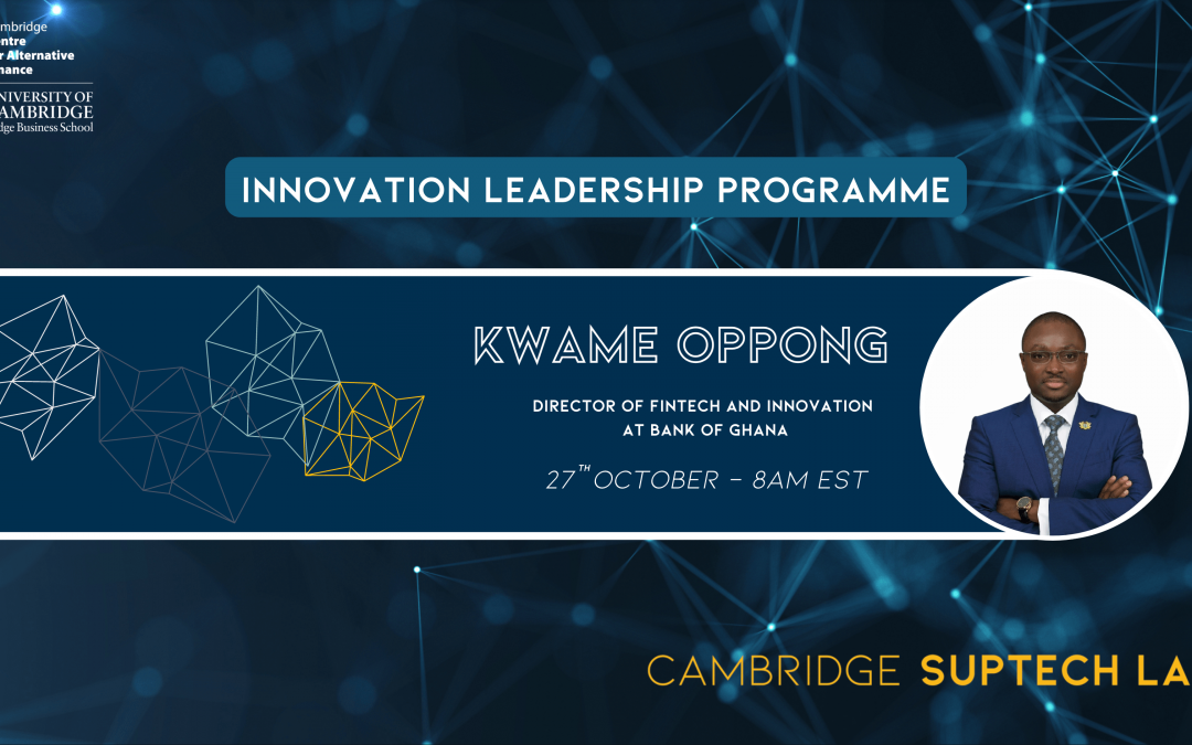 Keynote: Kwame Oppong- Driving Innovation in Fintech
