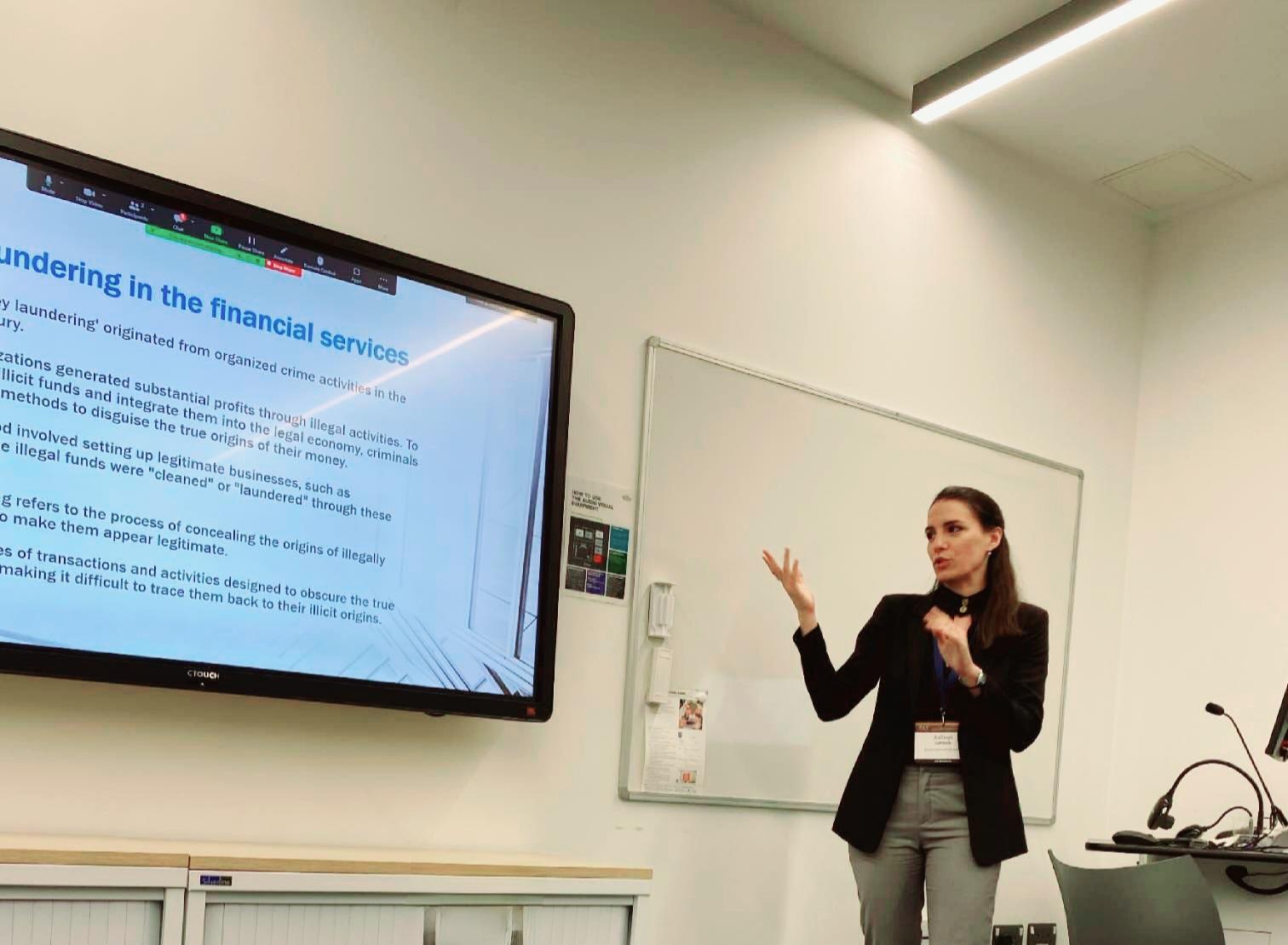 Cambridge SupTech Lab | Kalliopi Letsiou delivered a presentation of AI ...