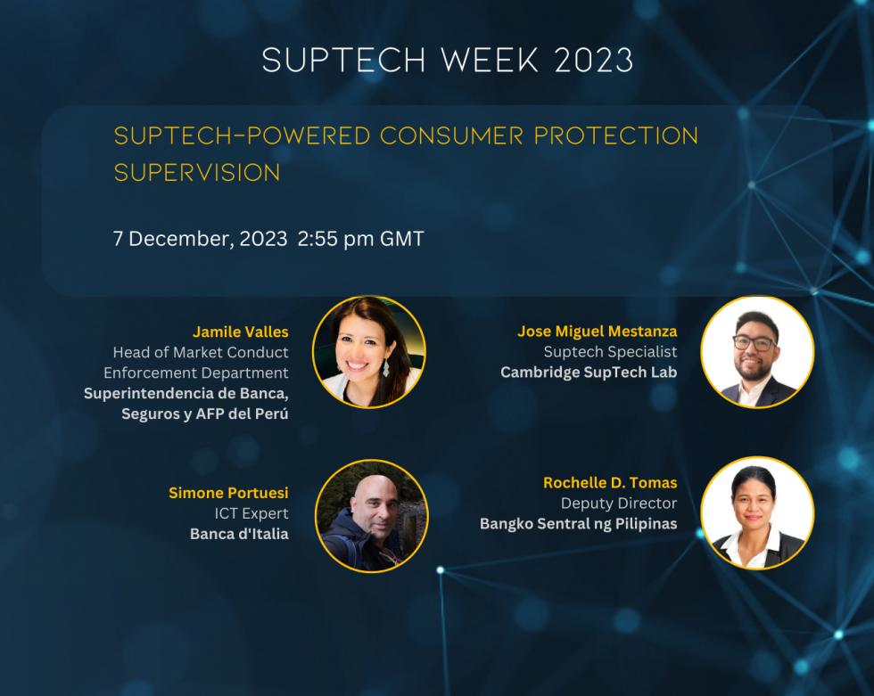 Cambridge SupTech Lab | SupTech Week 2023