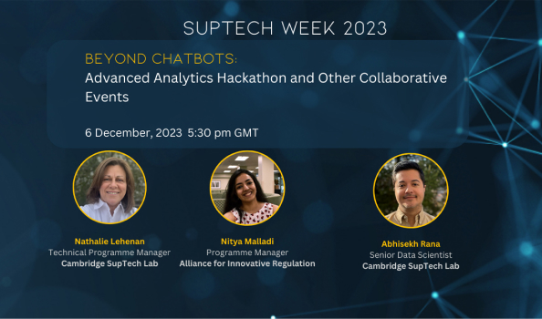 Beyond Chatbots: Advanced analytics hackathon and other collaborative events