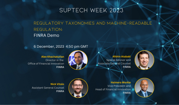 Regulatory Taxonomies and Machine-Readable Regulation: FINRA demo