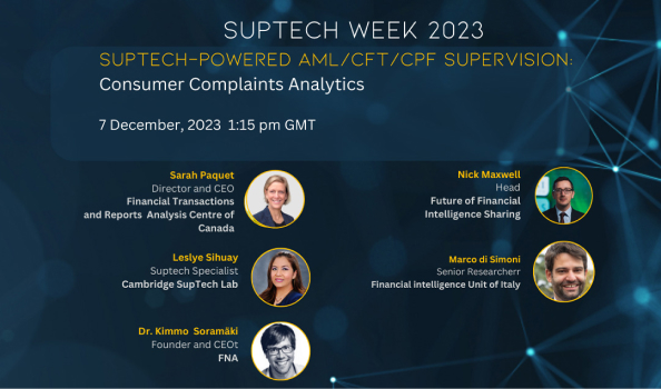 Suptech-Powered AML/CFT/CPF Supervision: Consumer complaints analytics